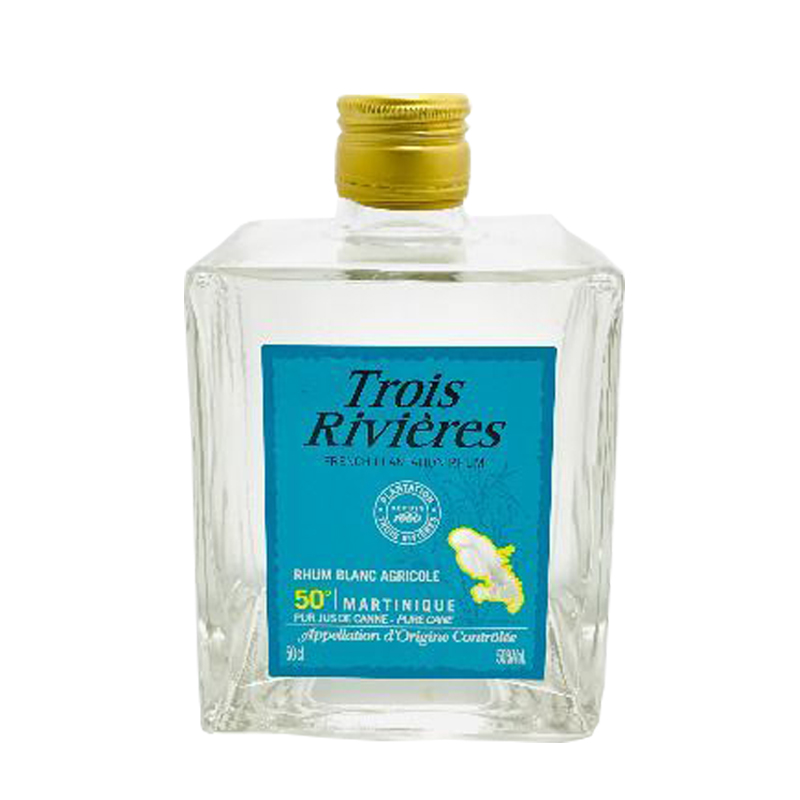 TROIS RIVIÈRES - RHUM BLANC - PAVÉ DU MOULIN - 50CL - 50° TROIS RIVIÈRES - RHUM BLANC - PAVÉ DU MOULIN - 50CL - 50°