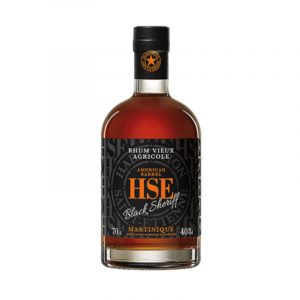 HSE - RHUM VIEUX - BLACK SHERIFF - FÛT DE BOURBON - 70CL - 40°