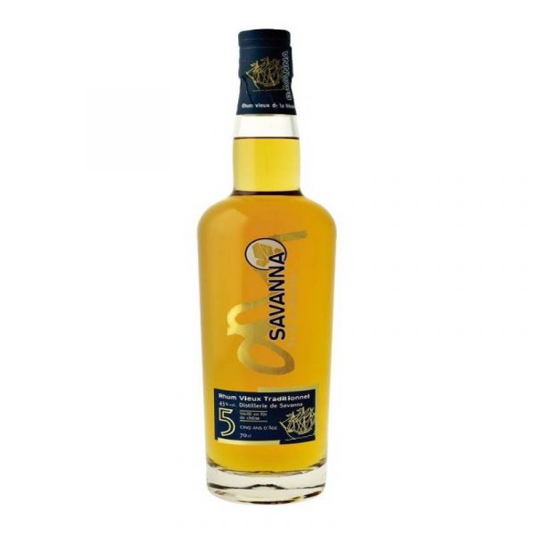 SAVANNA - RHUM TRÈS VIEUX - 5 ANS - TRADITIONNEL - 70CL - 43°