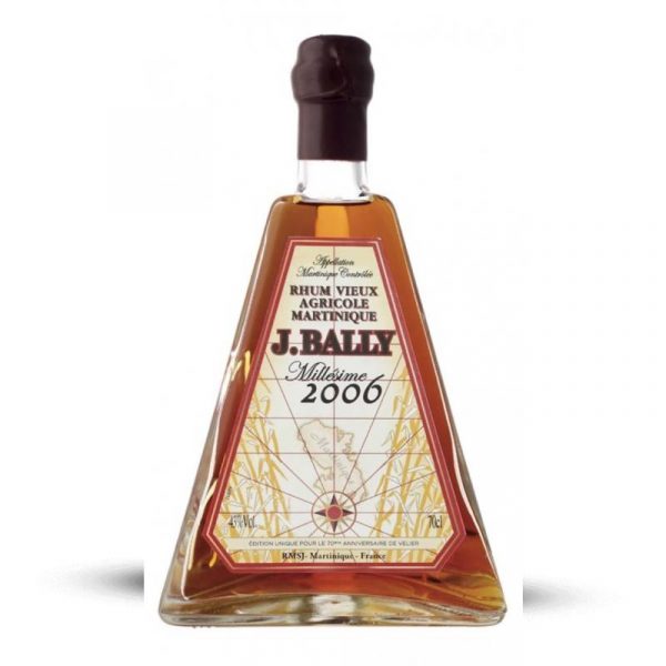 BALLY - RHUM HORS D'ÂGE - PYRAMIDE - MILLÉSIME 2006 - 70 ANS VELIER - 70CL - 43°