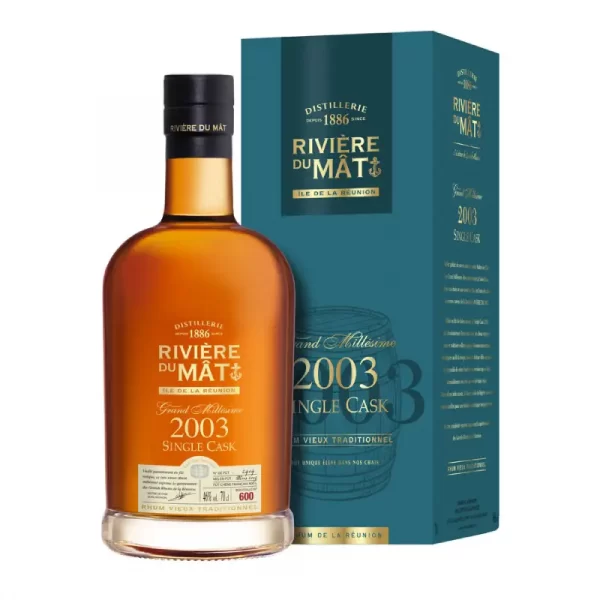 RIVIÈRE DU MÂT - RHUM HORS D'ÂGE - SINGLE CASK - MILLÉSIME 2003 - 70CL - 46°