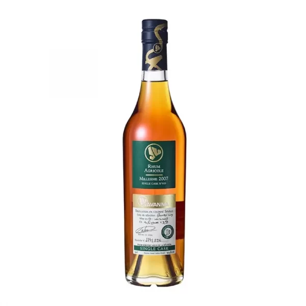 SAVANNA - RHUM HORS D'ÂGE - 11 ANS - SINGLE CASK 2007 - AGRICOLE - 50CL - 50,4°