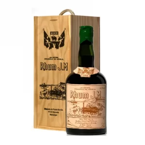 JM - RHUM HORS D'ÂGE - MILLÉSIME 1993 - ETIQUETTE CUIR - COFFRET BOIS - 70CL - 45,8°